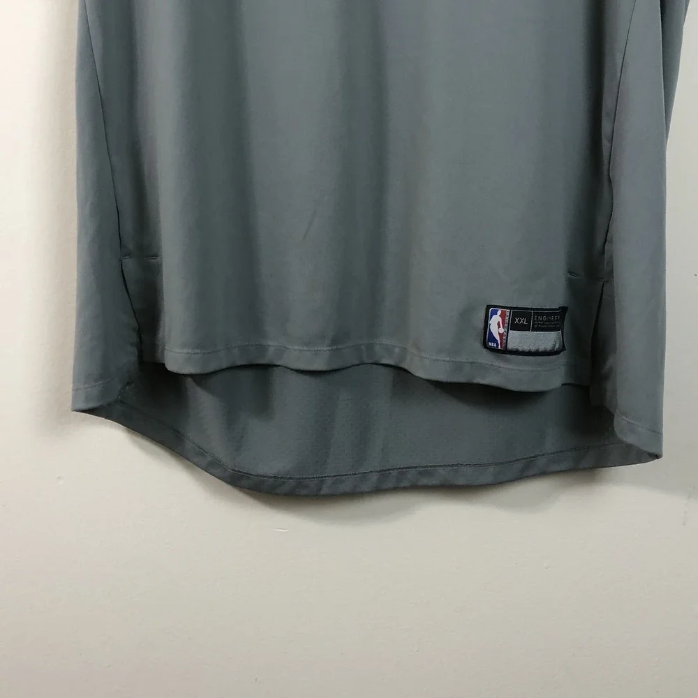 Nike NBA Washington Wizards Practice T-Shirt Jersey Men's 2XLT Gray Basketball